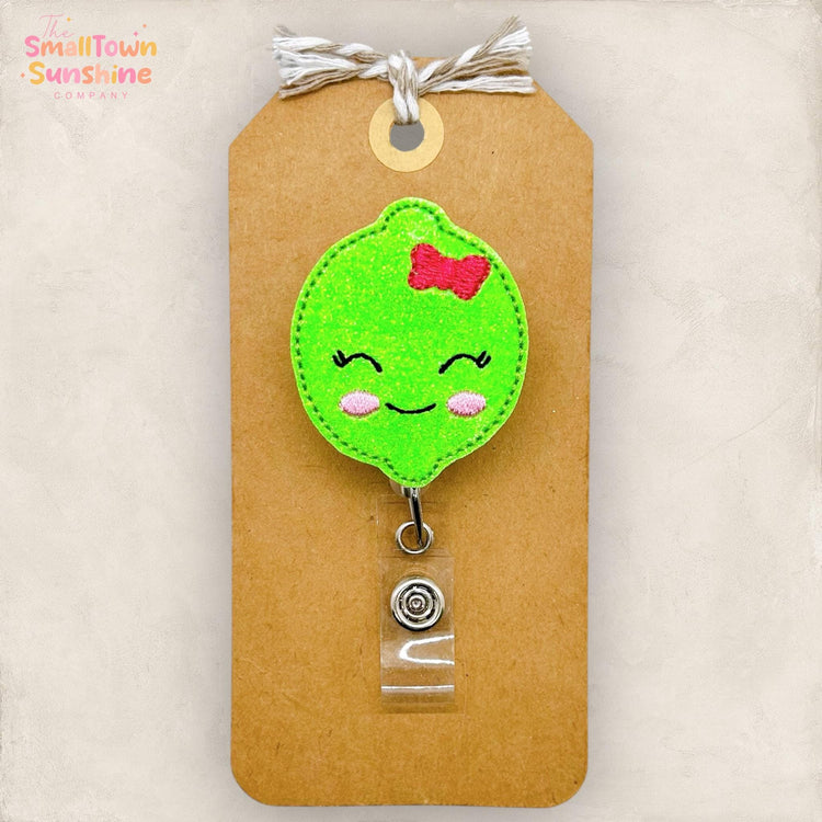 Lime with Bow Badge Topper