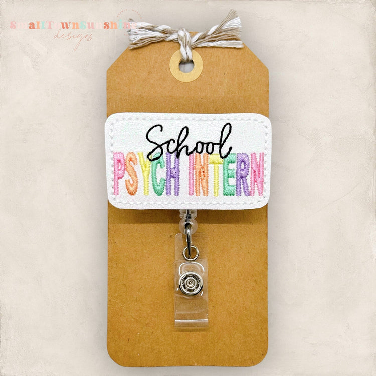 School Psych Intern Badge Topper
