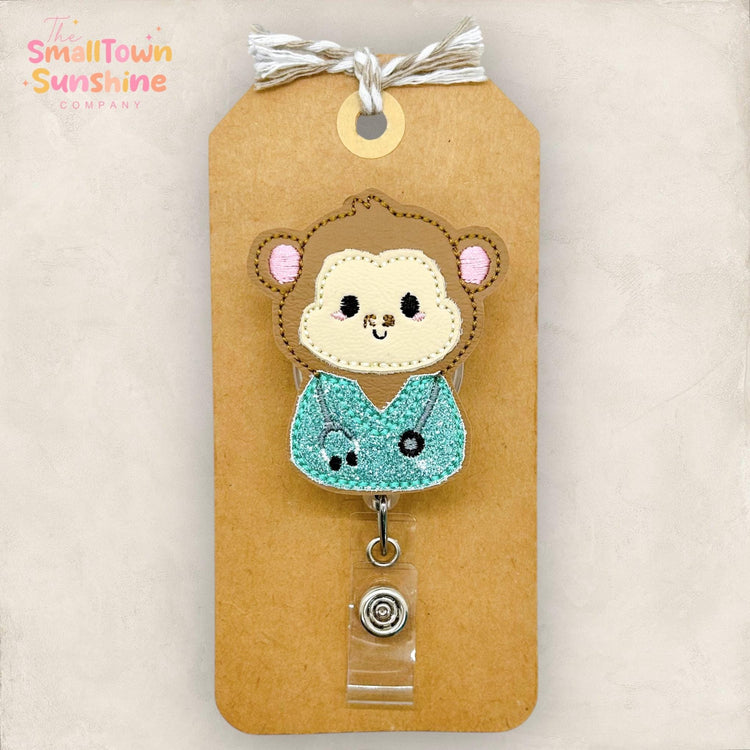 Nurse Monkey Badge Topper