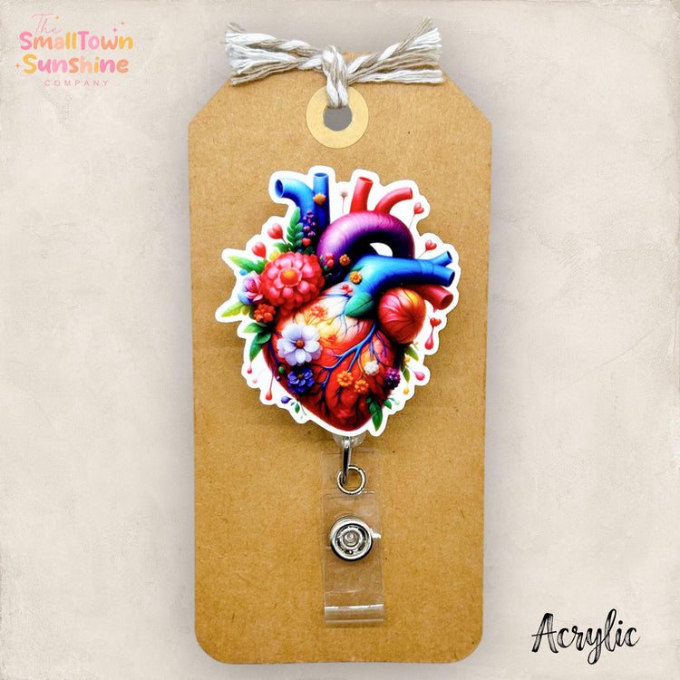 Anatomical Heart Badge Topper