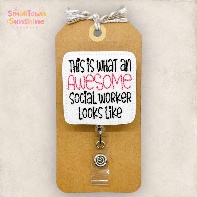 Social Worker Badge Topper
