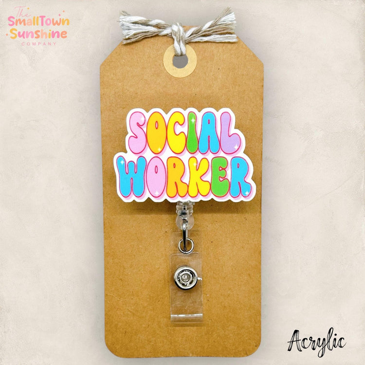 Social Worker Badge Topper