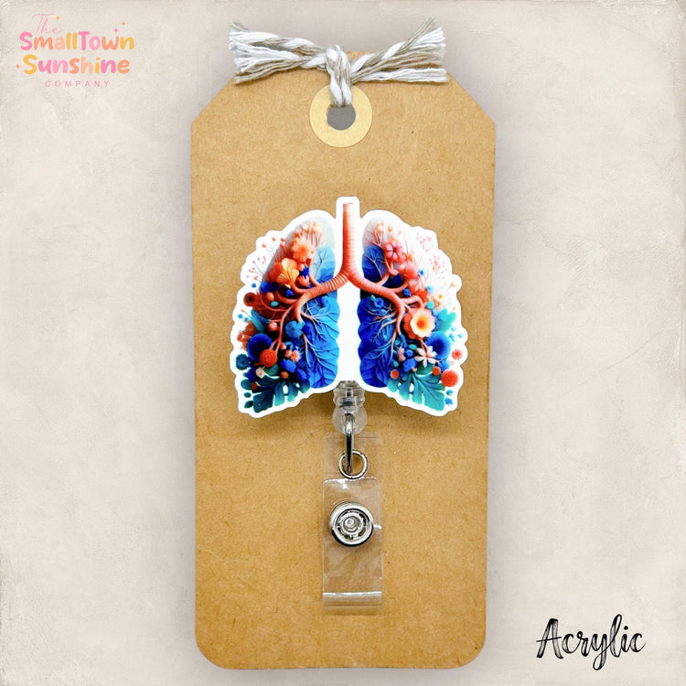 Floral Lungs Badge Topper