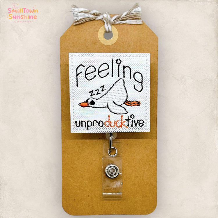 Feeling Unproductive Badge Topper