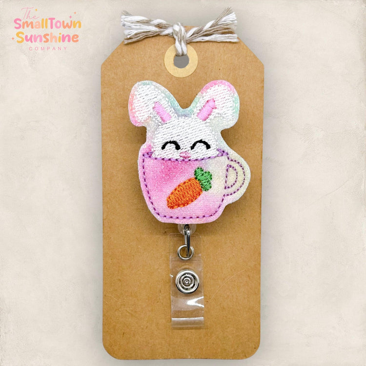 Bunny in a Cup Badge Topper