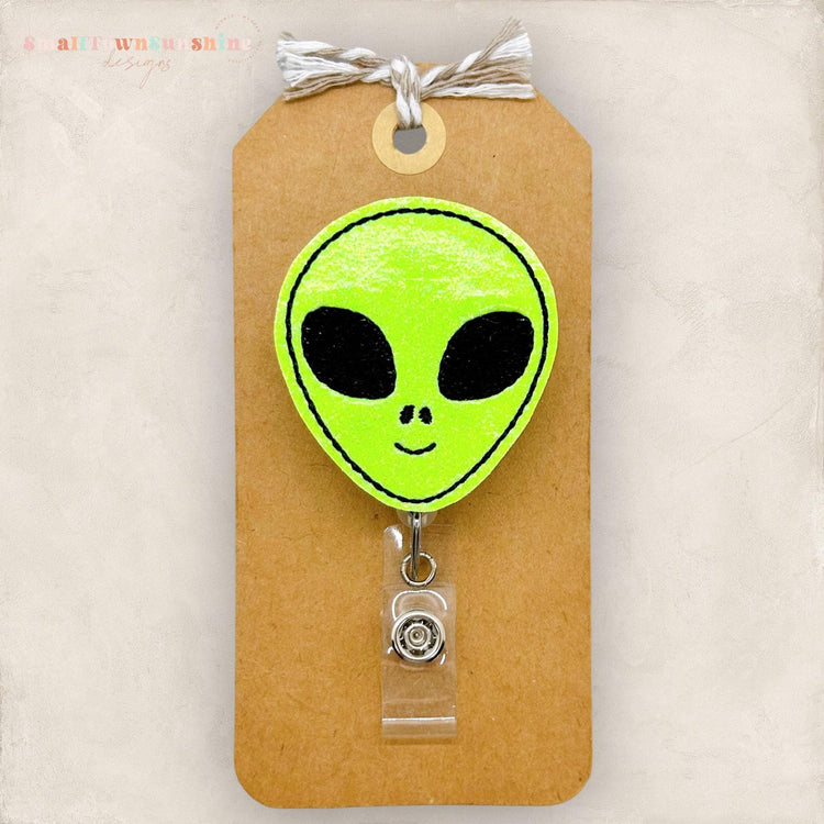 Glow In The Dark Alien Badge Topper