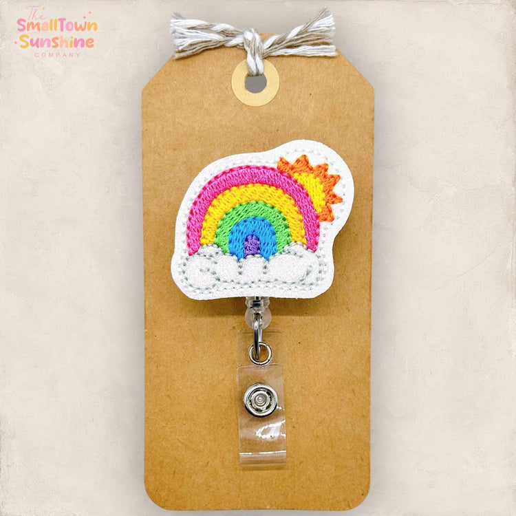 Sunny Rainbow Badge Topper