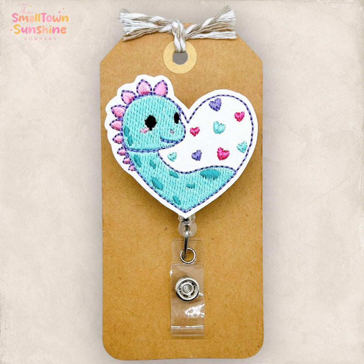 Dinosaur Heart Badge Topper