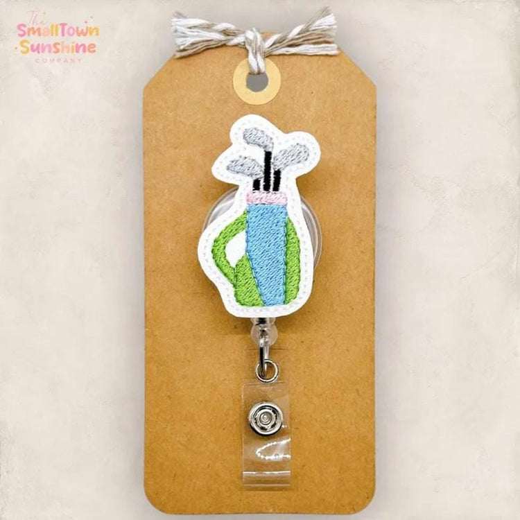 Golf Bag with Clubs Badge Topper