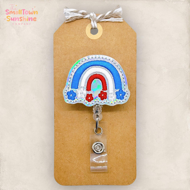 Patriotic Rainbow Badge Topper