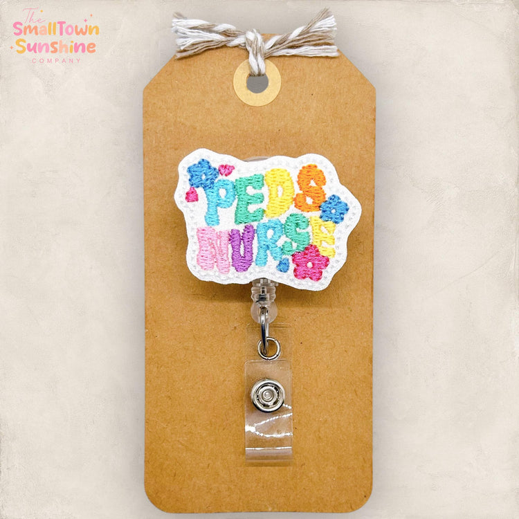 Retro Peds Nurse Badge Topper