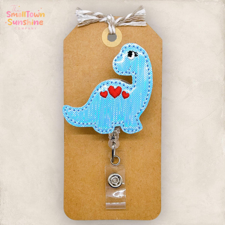 Blue Dino Badge Topper
