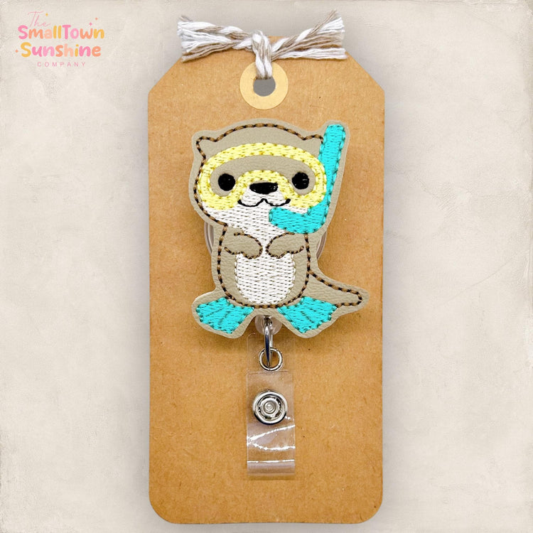 Scuba Otter Badge Topper