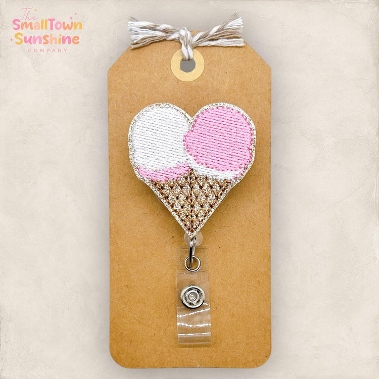 Strawberry Vanilla Ice Cream Cones