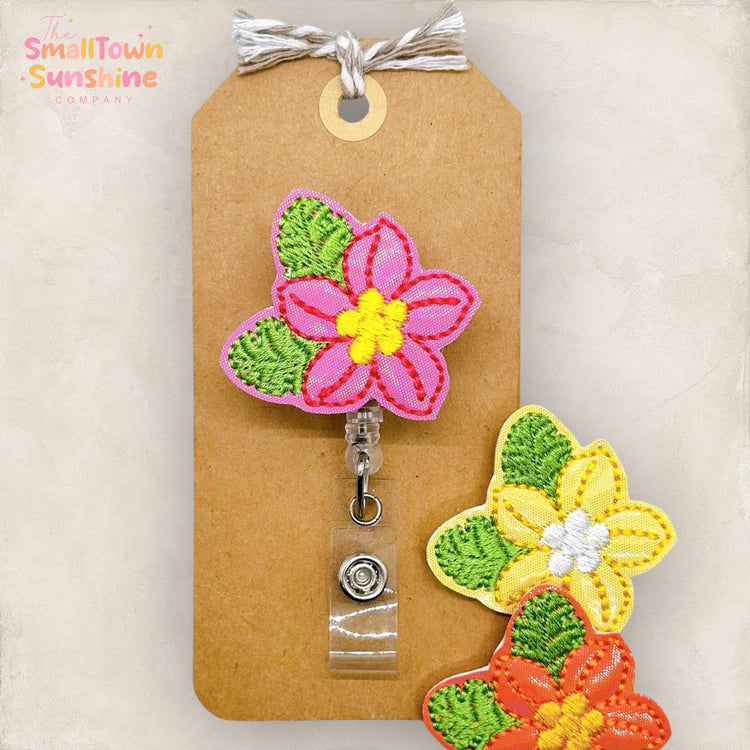 Tropical Flower Badge Topper