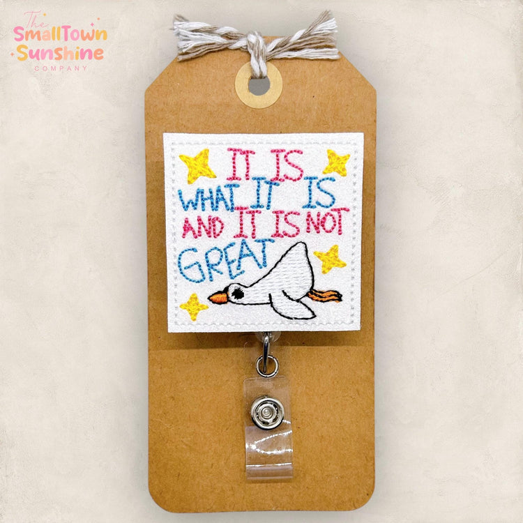 It Is What It Is And It’s Not Great