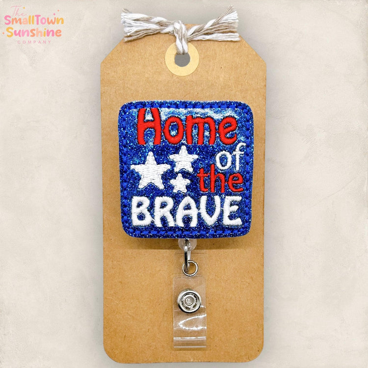 Home of the Brave Badge Topper