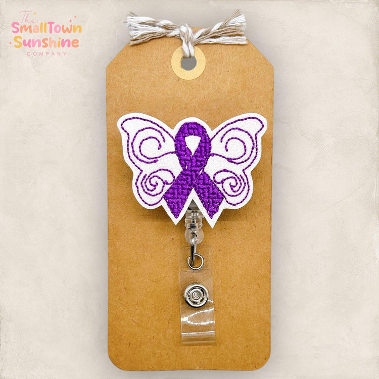 Alzheimer’s Butterfly Badge Topper