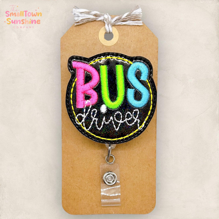 Bus Driver Badge Reel, Bus Operator Badge Clip, School Lanyard, Bus Duty Name Tag, Badge Buddy, Coworker Gift, Retractable ID Holder