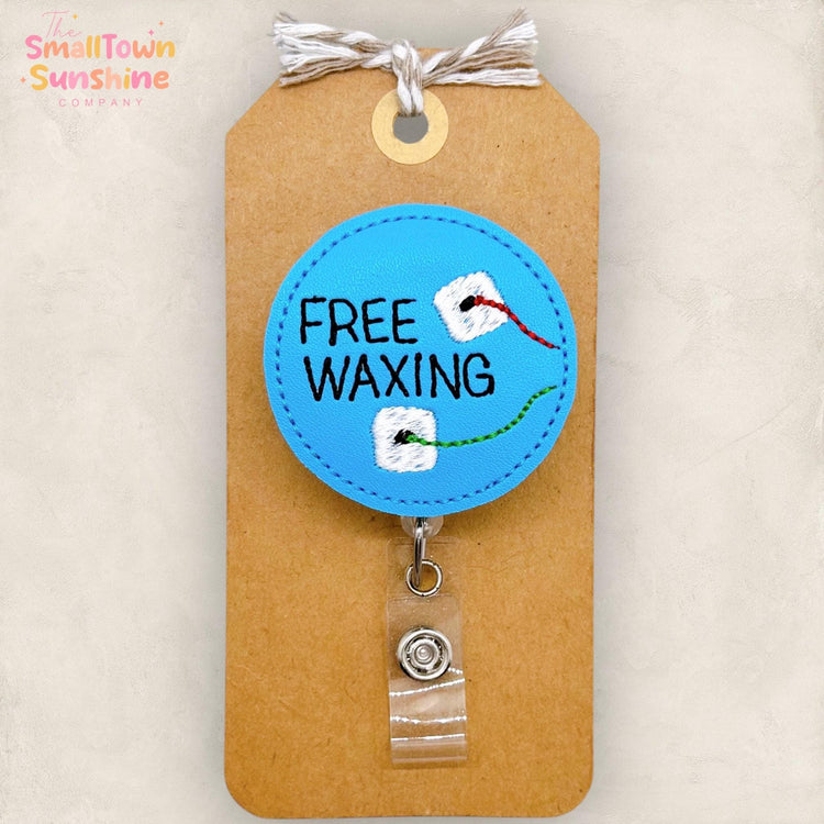 Free Waxing Badge Reel, EKG Technician Badge Reel, Electrodes, Nurse Badge Clip, Medical Lanyard, Coworker Gift, Retractable ID Holder