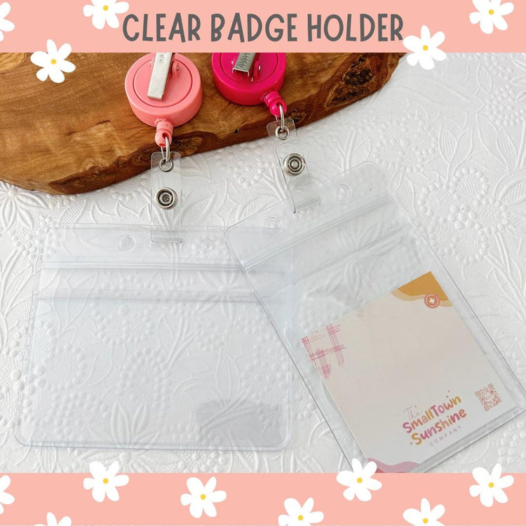 Vinyl Badge Holder with Zipper Top, Clear Protective Sleeve for Work ID, Horizontal & Vertical Resealable Pouch