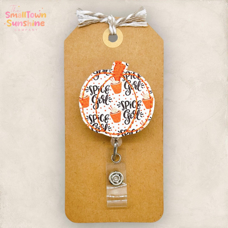 Spice Girl Pumpkin Badge Topper