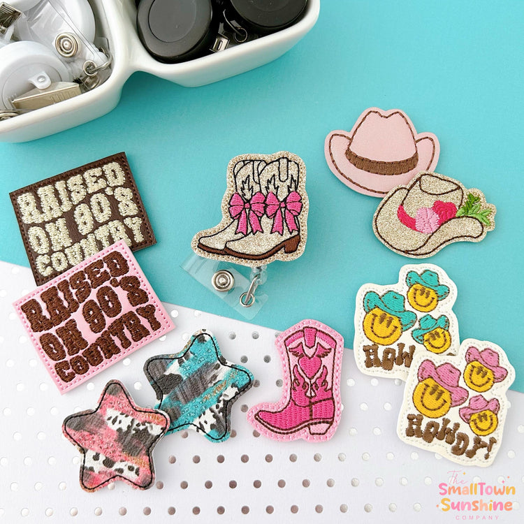 Country Western Retractable Badge Topper Collection: Cowboy ID Holder