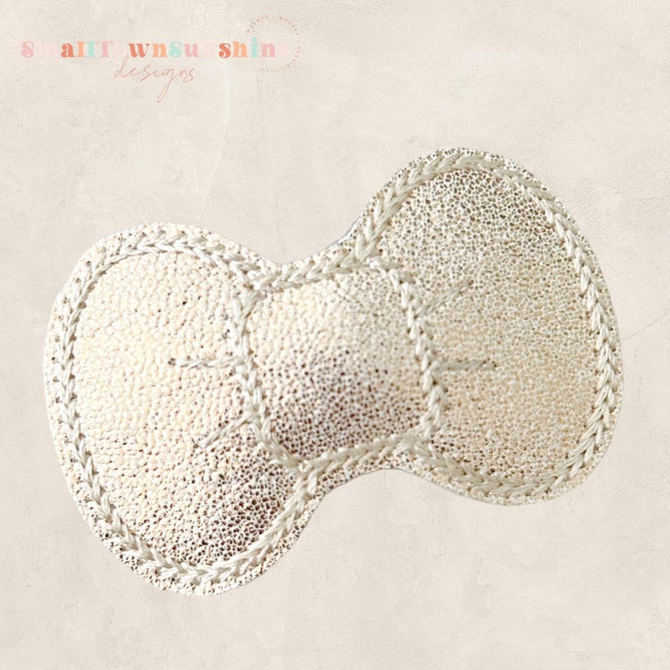 Disco Dust Pastel Collection - Embroidered Bow Snap Clip Barrettes