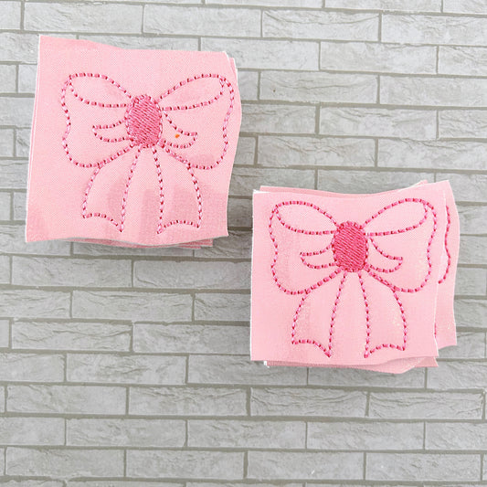 Destash - Pink Coquette Bow Feltie (style 3)