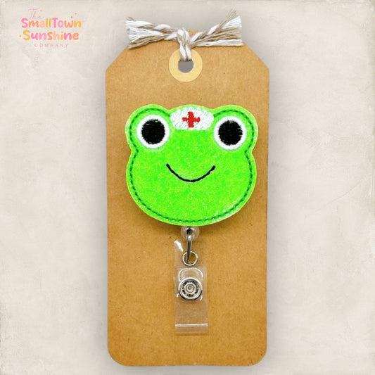 Frog Nurse Badge Topper
