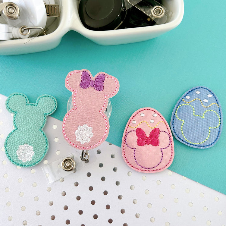 Mouse & Egg Badge Toppers