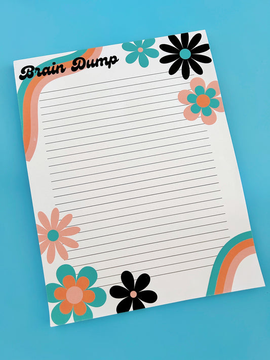 Brain Dump Retro Tearaway Notepad