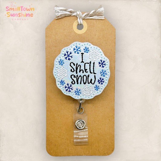 I Smell Snow Badge Topper