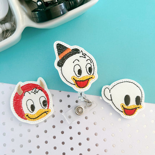 Halloween Duck Brothers Badge Toppers