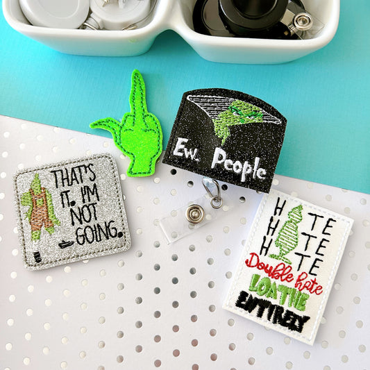 Sassy Mean One Badge Toppers