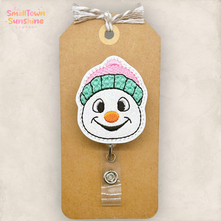 Winter Snowman Badge Topper
