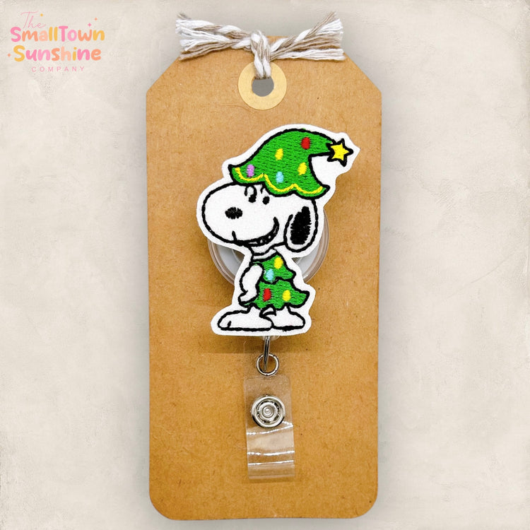 Christmas Beagle Badge Toppers