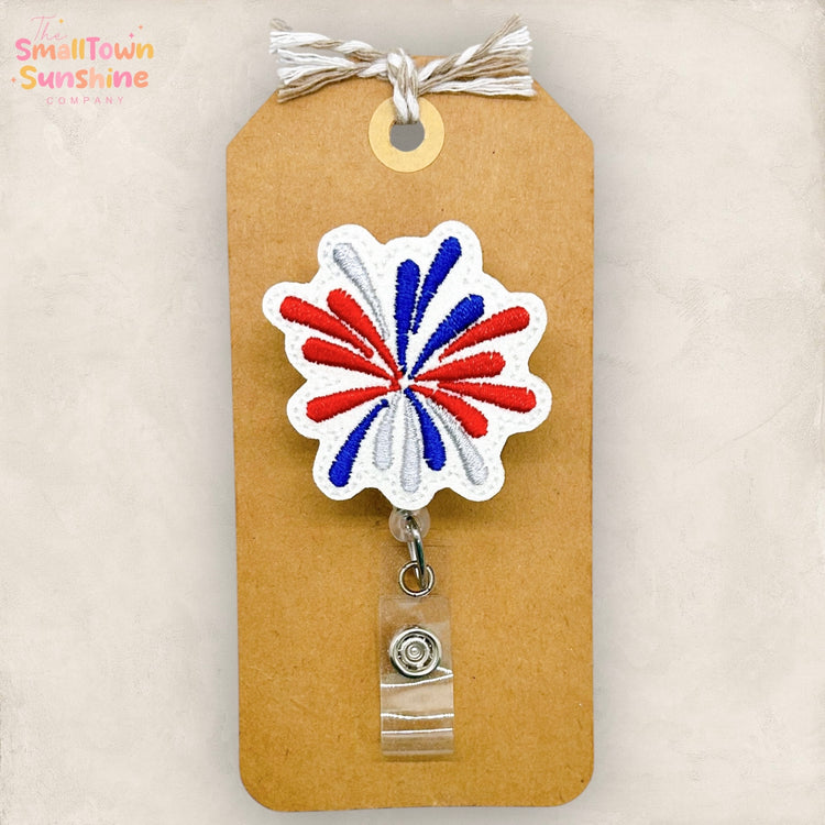 Fireworks Badge Topper