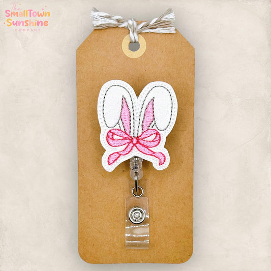 Coquette Bunny Ears Badge Topper