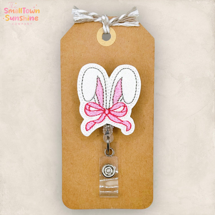 Coquette Bunny Ears Badge Topper