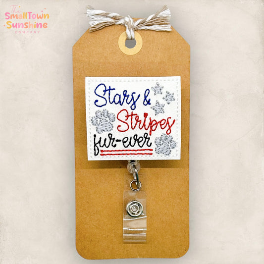 Stars and Stripes Fur-Ever Badge Topper