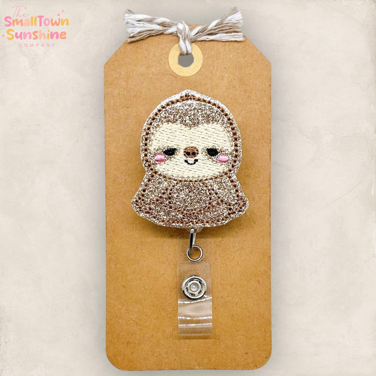 Meditating Sloth Badge Topper