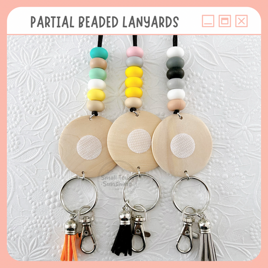 Interchangeable - Partially Beaded Lanyard Collection