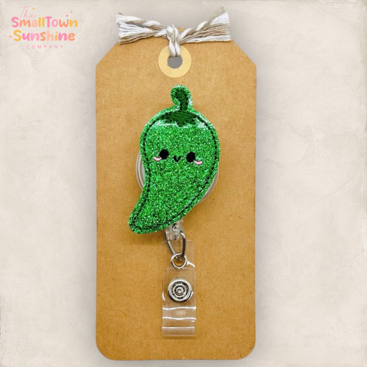 Green Chili Pepper Badge Topper
