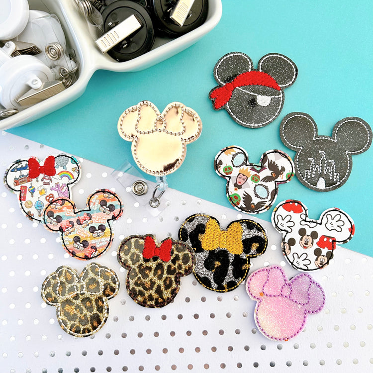 Mouse Head Badge Toppers