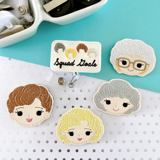 Golden Girlies Badge Toppers