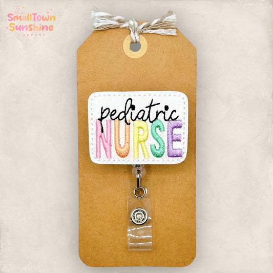 Pediatric Nurse Badge Topper