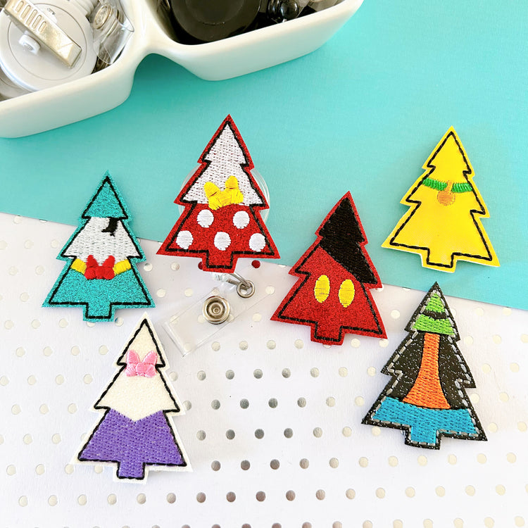 Sensational 6 Christmas Tree Badge Toppers