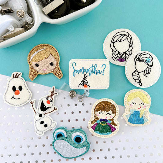 Frozen Badge Toppers