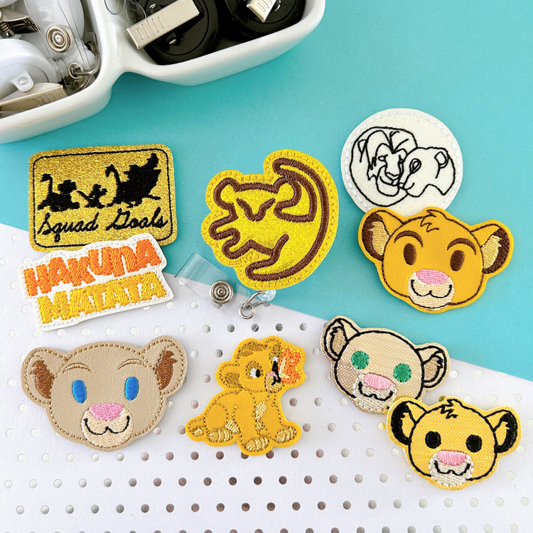 Lion & Friends Badge Toppers